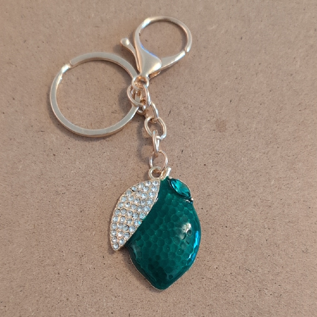 Lime Bag Charm Keychain